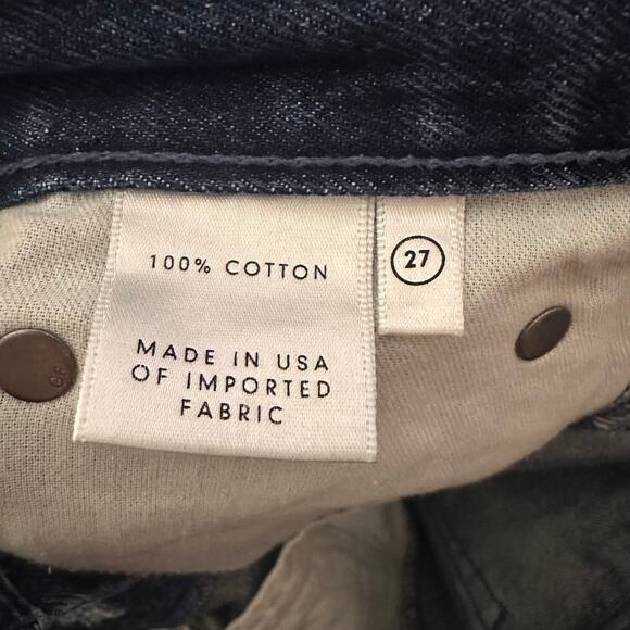 GRLFRND Karolina High Rise Button Fly 'Rather Have You' Blue Straight Jeans 27 - Picture 7 of 8